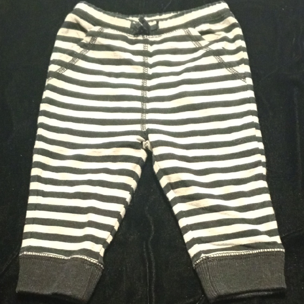 GAP Black and White Striped Kids Joggers